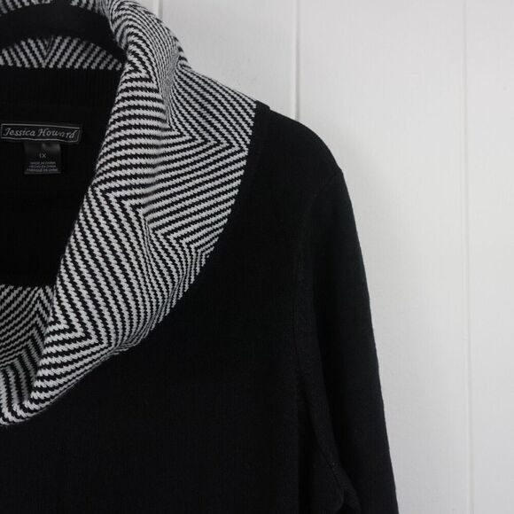 Jessica Howard Womens Cowl Neck Sweaterdress Plus Size 1X - Picture 6 of 12